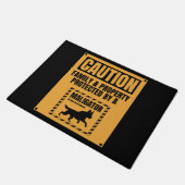 Der Besitzer der Warnung wird von einem Maligator Fußmatte (Schrägansicht)