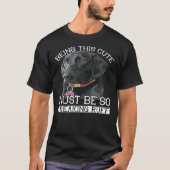 Der Besitzer des schwarzen Labradors Hundes, der s T-Shirt (Vorderseite)