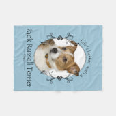 Der bessere Jack des Lebens Russell Fleece Blanket (Vorderseite (Horizontal))