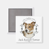 Der bessere Jack des Lebens Russell Magnet (Vorderseite/Rückseite)