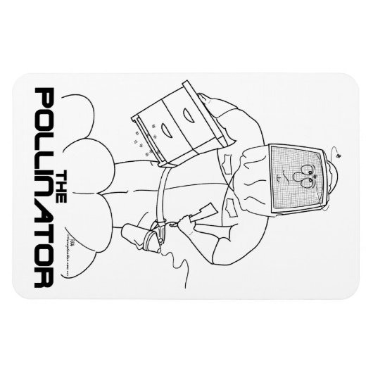 Der Bestäuber - Flexi-Magnet Magnet (Horizontal)