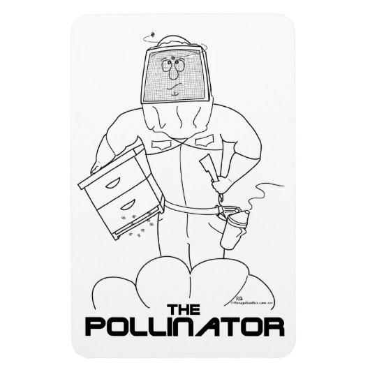 Der Bestäuber - Flexi-Magnet Magnet (Vertikal)