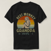 Der beste Affe Opa je Retro-Affe Grafischer Tod T-Shirt (Design vorne)