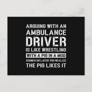 Der beste Ambulanztreiber für paramedizinische Not Postkarte