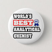 Der beste Analytiker der Welt Button (Vorderseite)