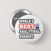 Der beste Analytiker der Welt Button (Vorne & Hinten)