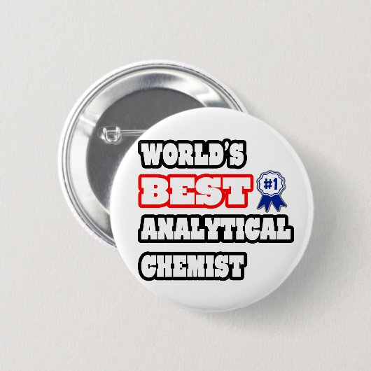 Der beste Analytiker der Welt Button (Vorne & Hinten)