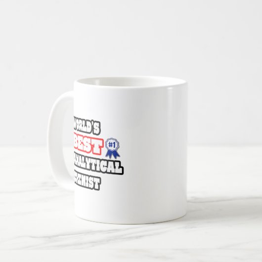 Der beste Analytiker der Welt Kaffeetasse (Vorderseite Links)
