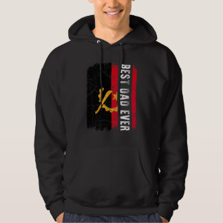 Der beste angolanische Vater je angolanische Flagg Hoodie