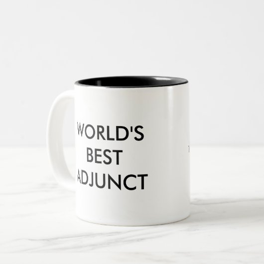 Der beste Anhang der Welt Zweifarbige Tasse (Vorderseite Links)