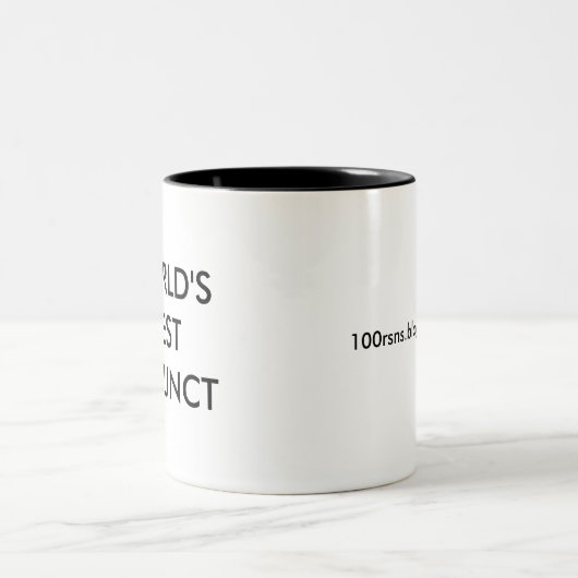 Der beste Anhang der Welt Zweifarbige Tasse (Mittel)