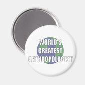 Der beste Anthropologe der Welt Magnet (Vorderseite/Rückseite)