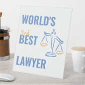 Der beste Anwalt der Welt. Geschenkidee aus Kolleg Sockelschild (In Situ)