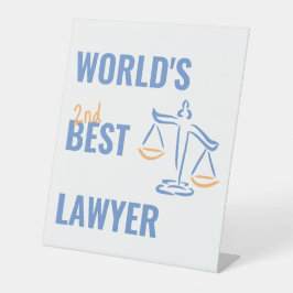 Der beste Anwalt der Welt. Geschenkidee aus Kolleg Sockelschild