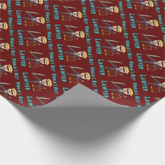 Der beste Anwalt der Welt Geschenkpapier (Ecke)