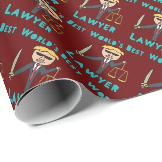 Der beste Anwalt der Welt Geschenkpapier (Rolleneckpunkt)