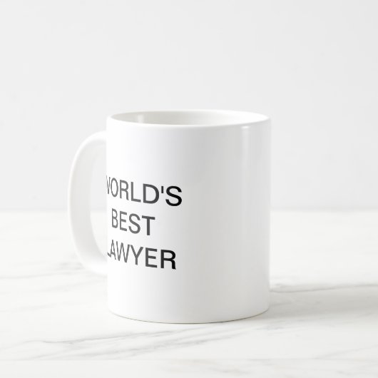 Der beste Anwalt der Welt Kaffeetasse (Vorderseite Links)