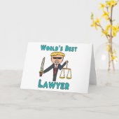 Der beste Anwalt der Welt Karte (Gelbe Blume)