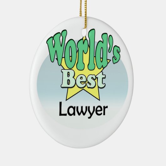 Der beste Anwalt der Welt Keramik Ornament (Rechts)