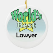 Der beste Anwalt der Welt Keramik Ornament (Hinten)