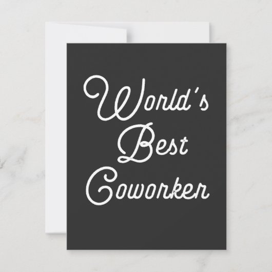 Der beste Arbeiter der Welt Dankeskarte (Vorderseite)