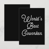 Der beste Arbeiter der Welt Mitteilungskarte (Vorne/Hinten)