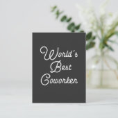 Der beste Arbeiter der Welt Postkarte (Stehend Vorderseite)