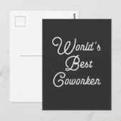 Der beste Arbeiter der Welt Postkarte (Vorne/Hinten)