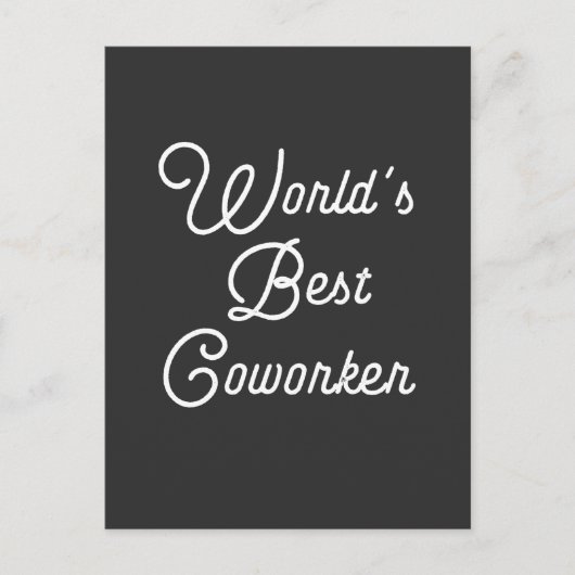 Der beste Arbeiter der Welt Postkarte (Vorderseite)