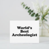 Der beste Archäologe der Welt Postkarte (Stehend Vorderseite)