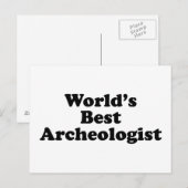 Der beste Archäologe der Welt Postkarte (Vorne/Hinten)