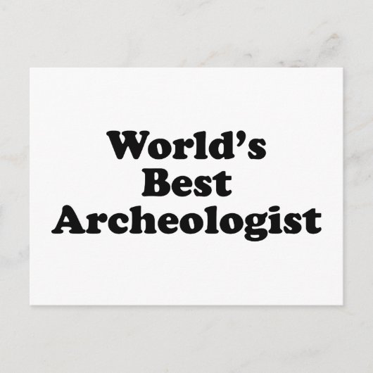 Der beste Archäologe der Welt Postkarte (Vorderseite)