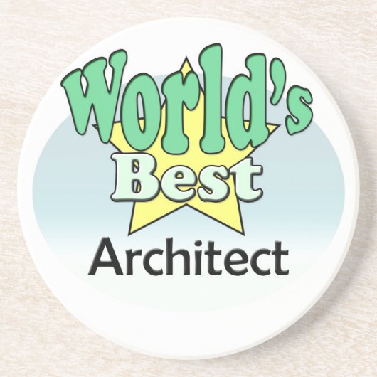 Der beste Architekt der Welt Getränkeuntersetzer (Vorne)