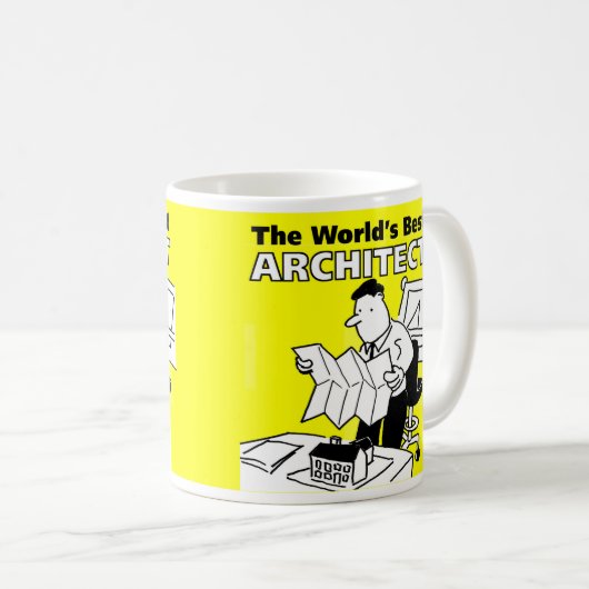 Der beste Architekt der Welt Kaffeetasse (VorderseiteRechts)