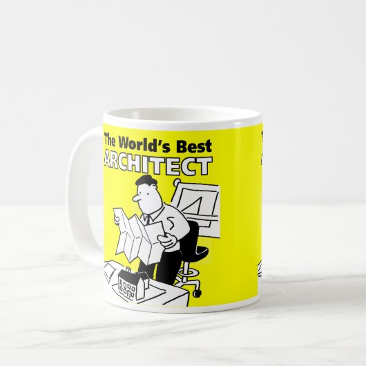 Der beste Architekt der Welt Kaffeetasse (Vorderseite Links)