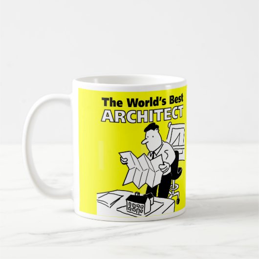 Der beste Architekt der Welt Kaffeetasse (Links)
