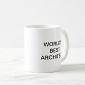 Der beste Architekt der Welt Kaffeetasse (VorderseiteRechts)