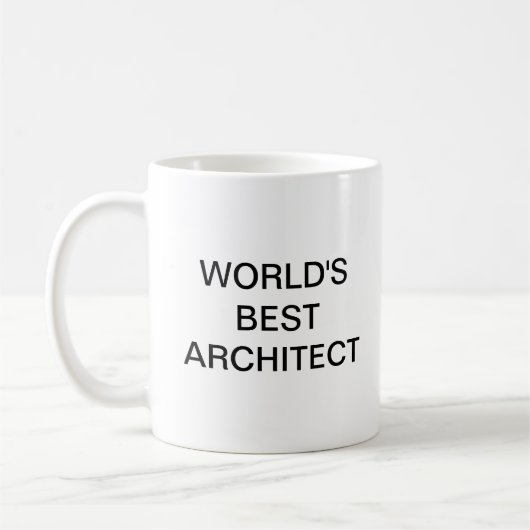 Der beste Architekt der Welt Kaffeetasse (Links)