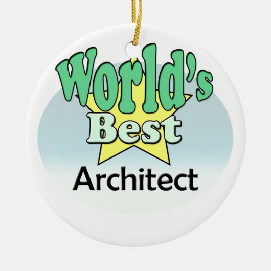 Der beste Architekt der Welt Keramikornament (Vorne)