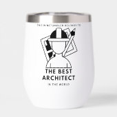Der beste Architekt der Welt Personalisierter Name (Rückseite)