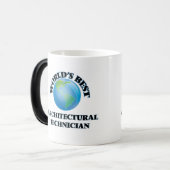 Der beste Architekturtechniker der Welt Verwandlungstasse (Vorderseite Links)