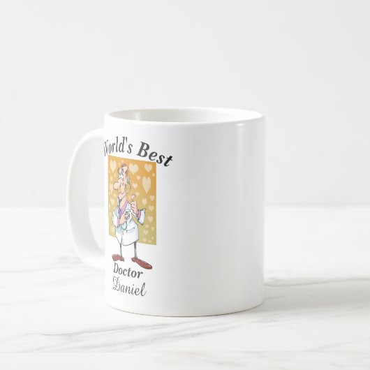 Der beste Arzt der Welt Kaffeetasse (Vorderseite Links)