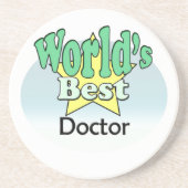 Der beste Arzt der Welt Sandstein Untersetzer (Vorne)