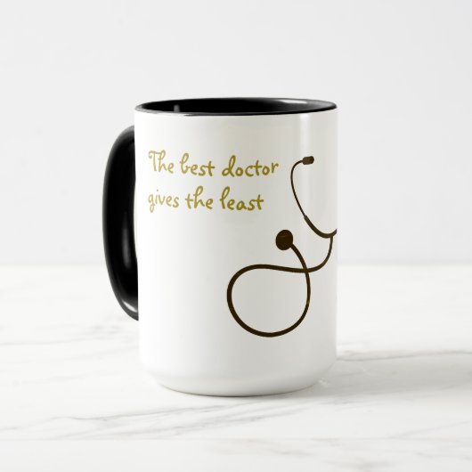 DER BESTE ARZT TASSE (Vorderseite Links)