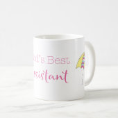 Der beste Assistent der Welt Kaffeetasse (VorderseiteRechts)
