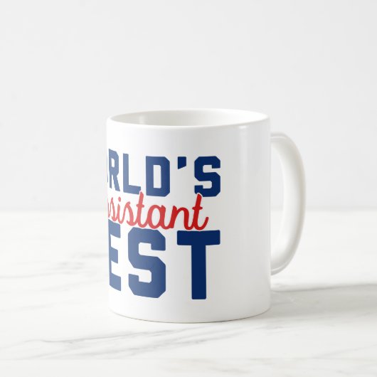 Der beste Assistent der Welt Kaffeetasse (VorderseiteRechts)