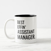 Der beste Assistent Zweifarbige Tasse (Links)