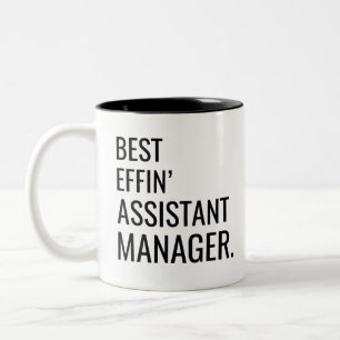 Der beste Assistent Zweifarbige Tasse