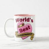 Der beste Assistenzarzt der Welt Zweifarbige Tasse (Links)