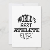 Der beste Athlet der Welt Einladung (Vorderseite)